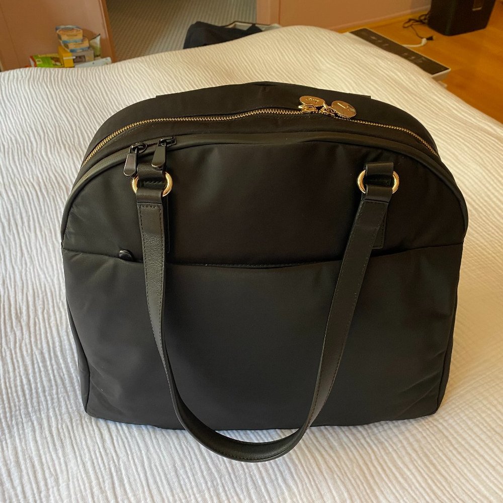 Lo & Sons - OG 2 Bag - Black / Gold Hardware / Camel Intr.